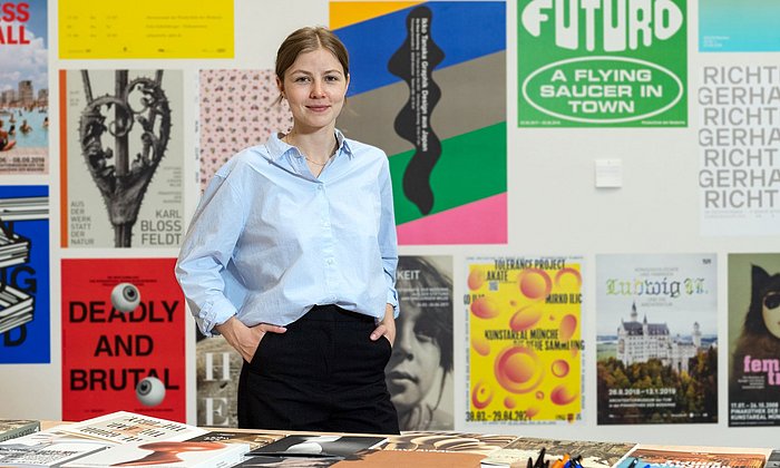 TUM student and curator of the anniversary exhibition at the Pinakothek der Moderne